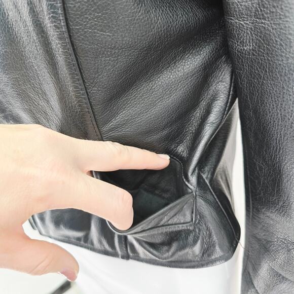 Maxima Wilson's Women's Leather Jacket Black M - Picture 3 of 7